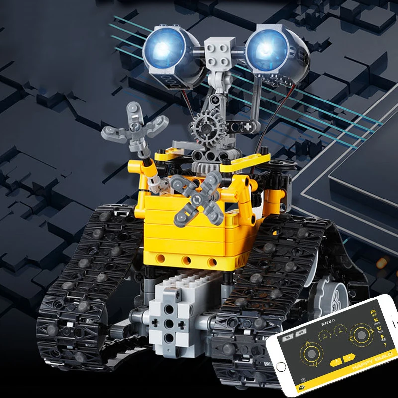 Creative Remote Control Programming Robot Building Blocks High-Tech RC Bricks Educational Toys for Children Gifts In Stock | Игрушки и