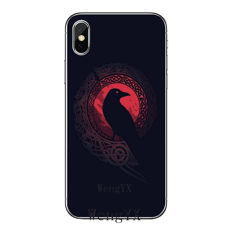 Прозрачный чехол для телефона Xiaomi Redmi S2 7 7A K20 6 6A 5A 4A 4X 5 Plus Note 8 4 Pro Viking Ragnar's Raven |