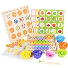 Детские игрушки Монтессори, деревянные игрушки для тренировки рук и мозга, бусины, Настольная головоломка, математическая игра, Игрушки для раннего развития детей