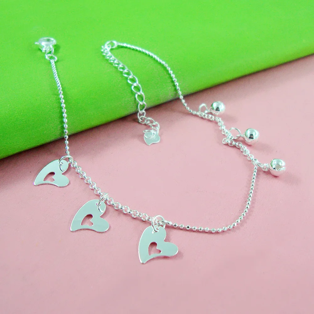 Женский ножной браслет из серебра 925 пробы украшения для ног настоящего не