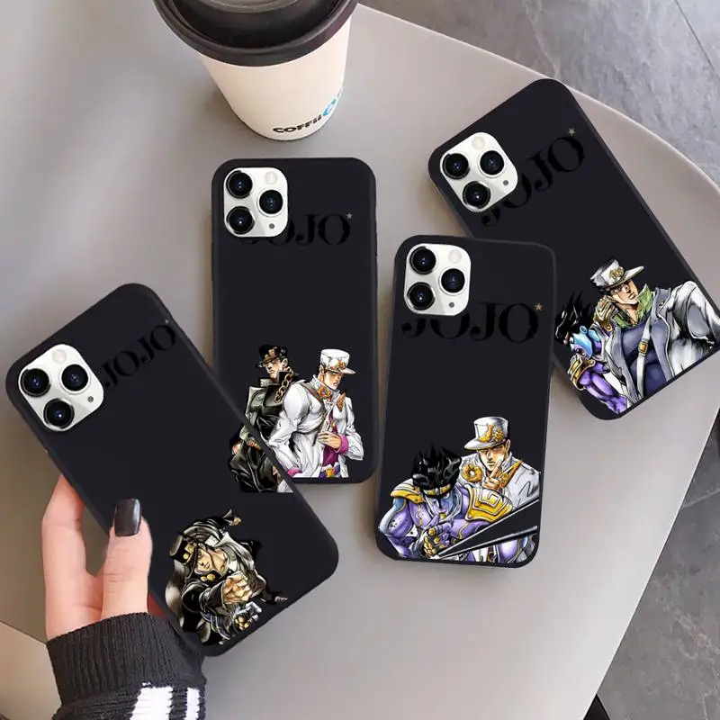 

JoJo Bizarre Adventure Phone Case for iPhone 13 12 11 mini pro XS MAX 8 7 6 6S Plus X SE 2020 XR