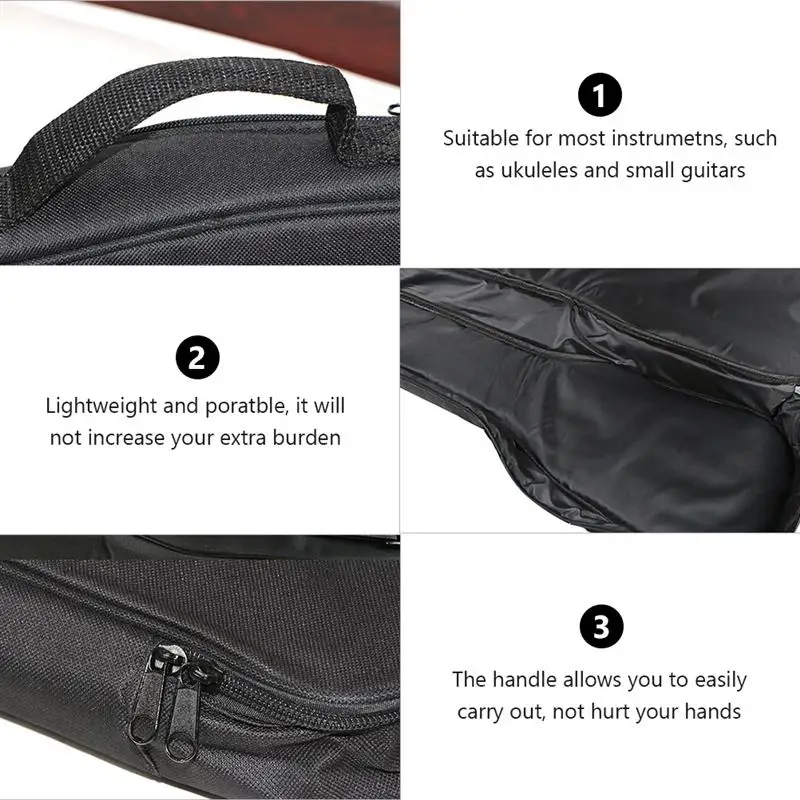 

1PC Ukulele Bag Waterproof Guitar Storage Bag Ukulele Case Musical Instrument Pouch Guitar Ukulele Storage Bag for Home Use