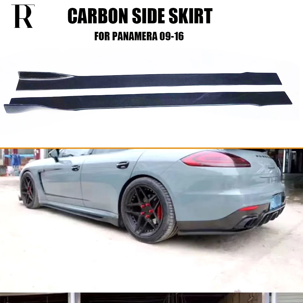 

Carbon Fiber Side Skirt for Porsche Panamera 970 GTS Turbo S 2009-2019 Auto Racing Car Style Bumper Extension Skirts