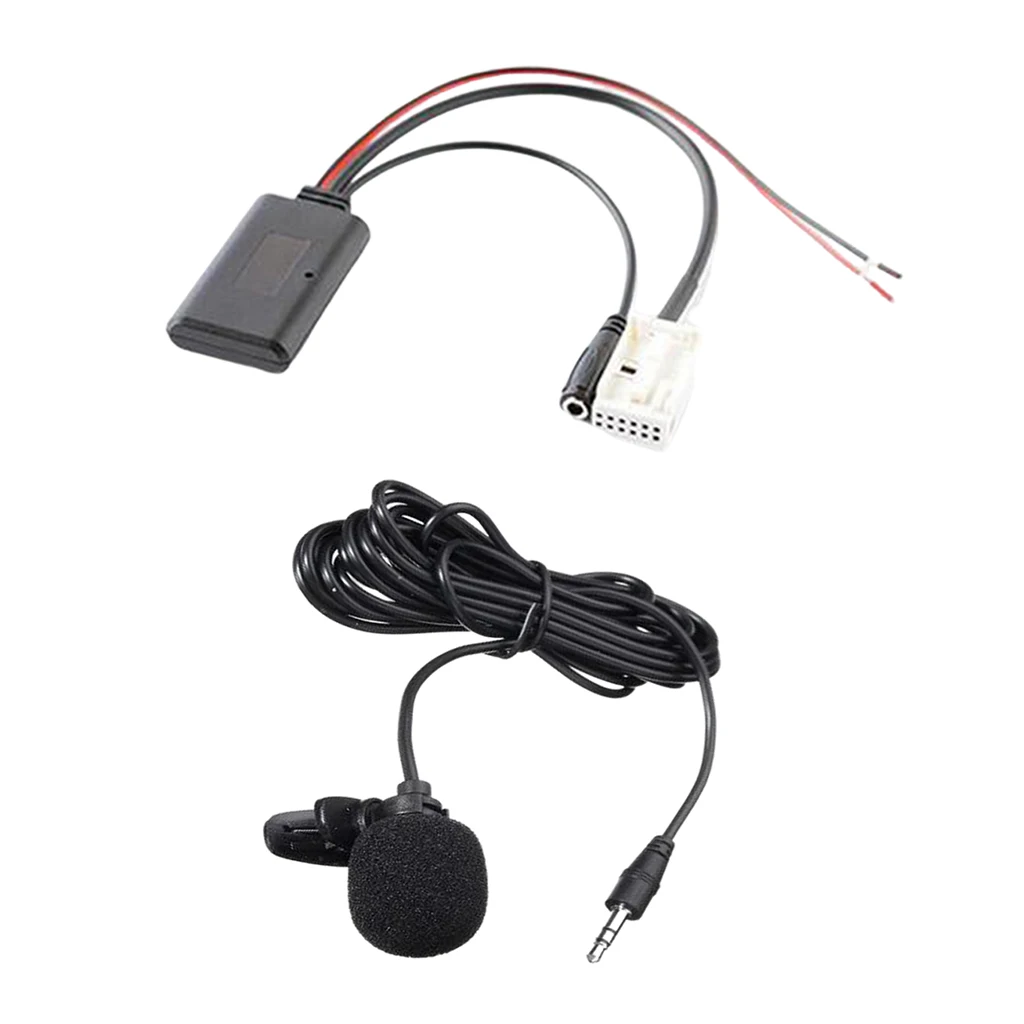 Bluetooth Aux аудио кабель микрофон адаптер комплект для BMW E60 E63 E64 E66