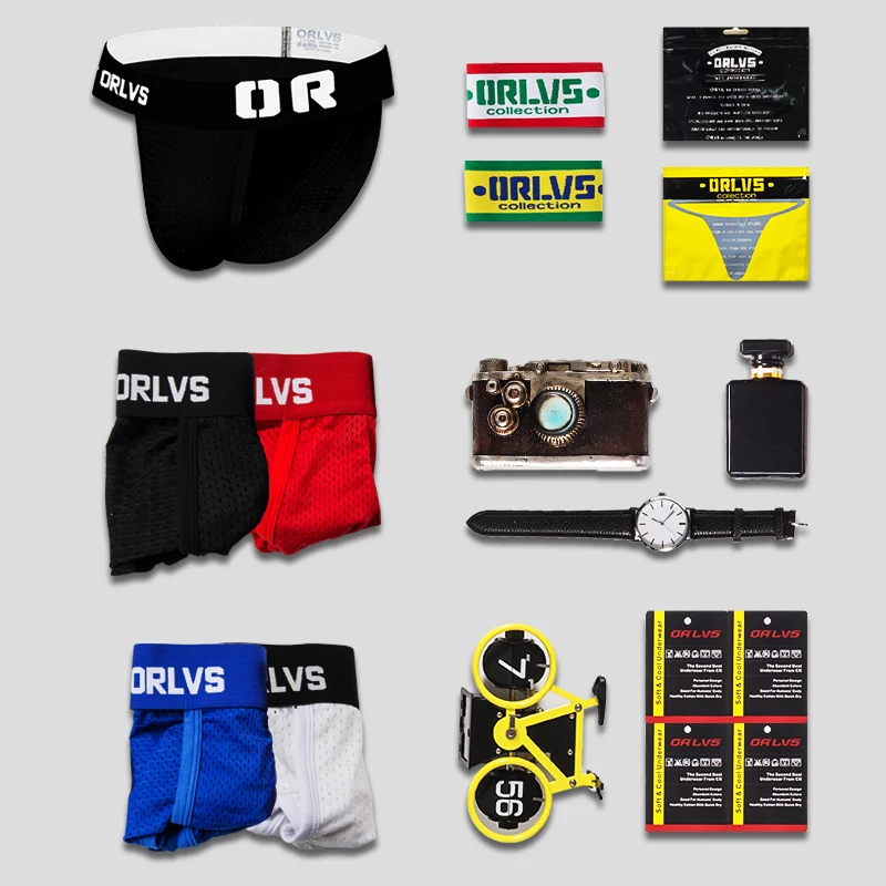ORLVS Brand sexy gay briefs men bikini male underwear slip hombre calzoncillos kinckers for addicted |