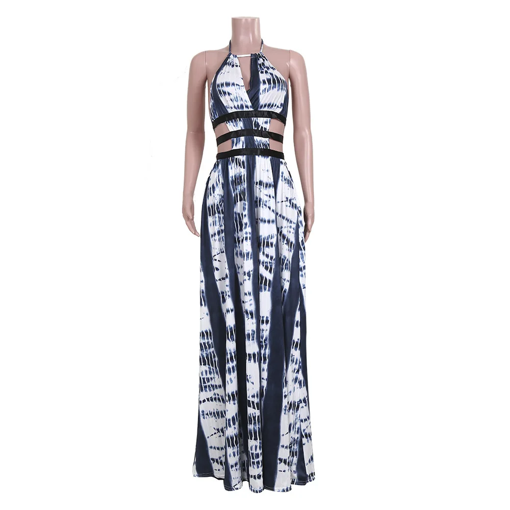

women's Long skirts posed draw string printed restoring ancient ways