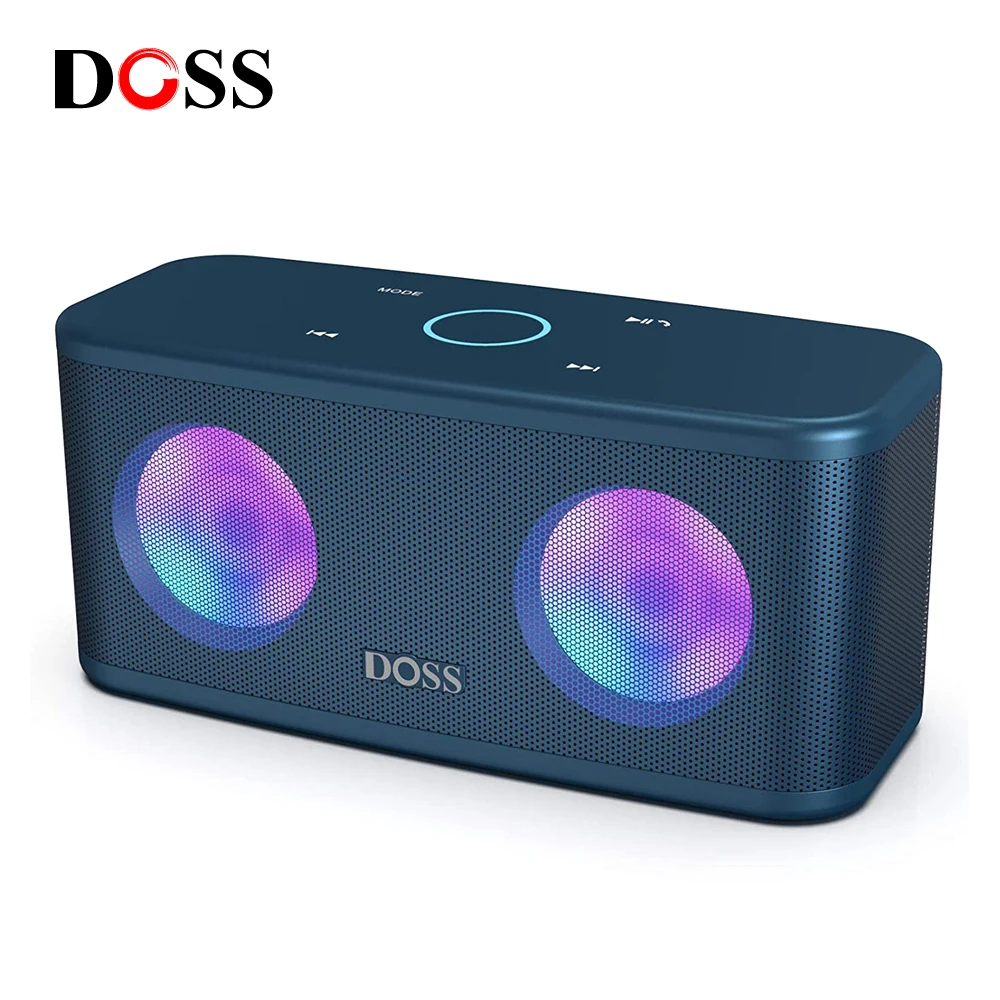 DOSS SoundBox Plus Portable Bluetooth Speaker TWS Waterproof Deep Bass Stereo Touch Control Computer Sound Box Wireless Speakers
