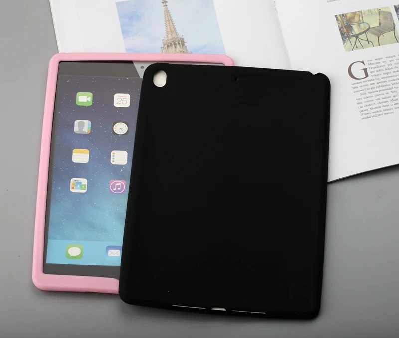 Мягкие прозрачные силиконовые резиновые ТПУ чехол гелевый Чехол для iPad Air 2