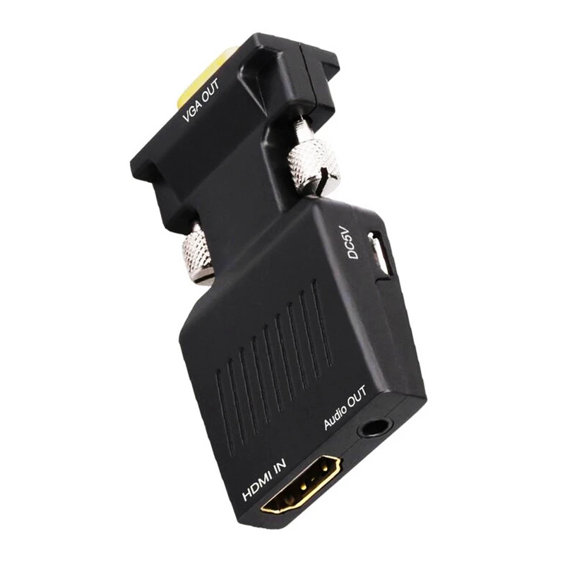 HDMI Женский VGA Мужской конвертер с аудио адаптером поддержка 1080P выход сигнала |