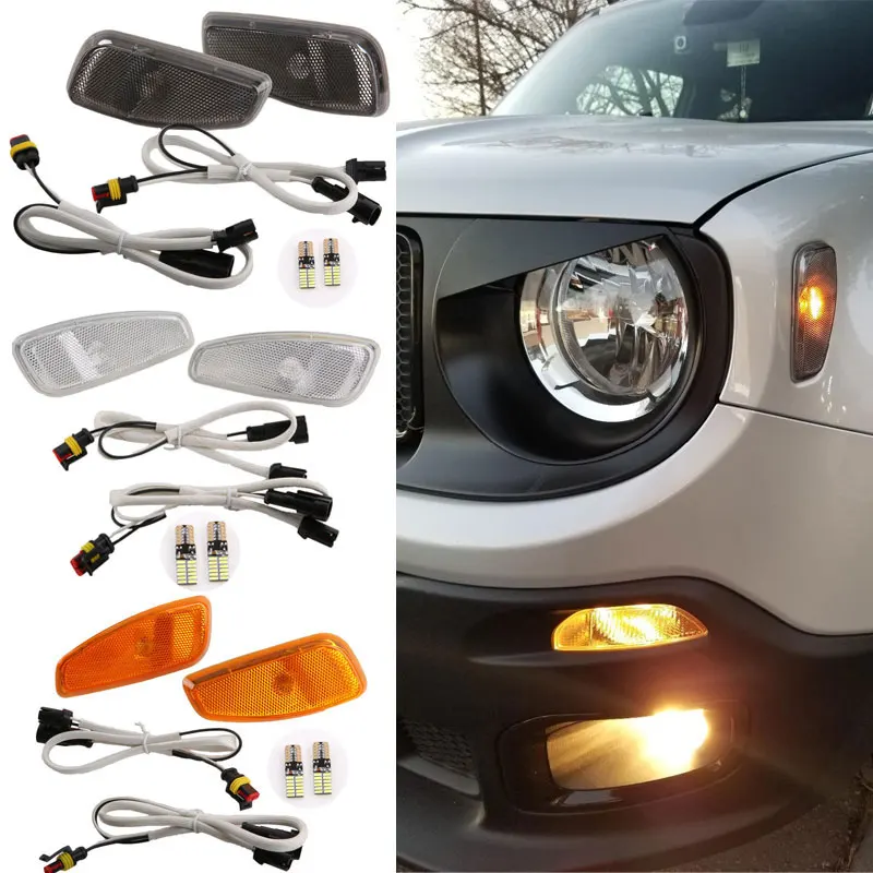 Поворотная сигнальная головка световая боковая лампа для Jeep Renegade 2015 2016