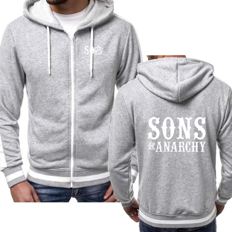 SOA Сыны Анархии ребенка SAMCRO спортивные футболки Спортивная одежда на молнии для