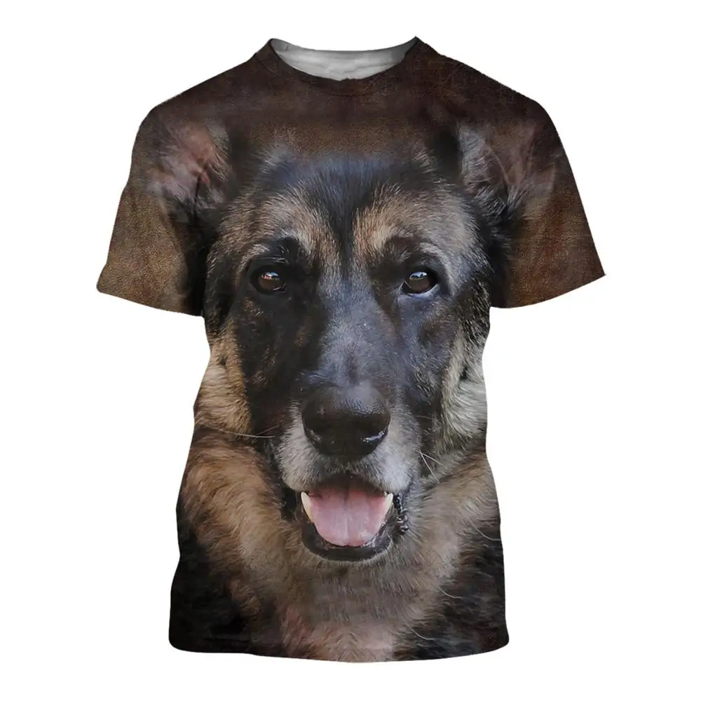 Jumeast/Мужская и женская рубашка с объемным принтом лояльная собака немецкая