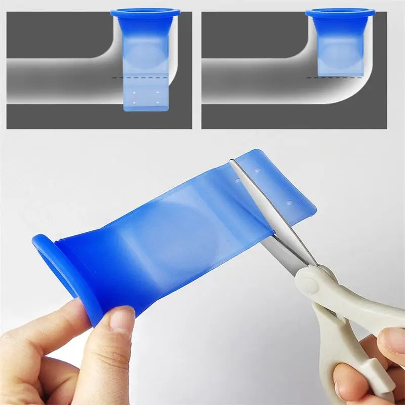 Силиконовое ситечко для чая в форме трубы канализационный фильтр Дезодоратор