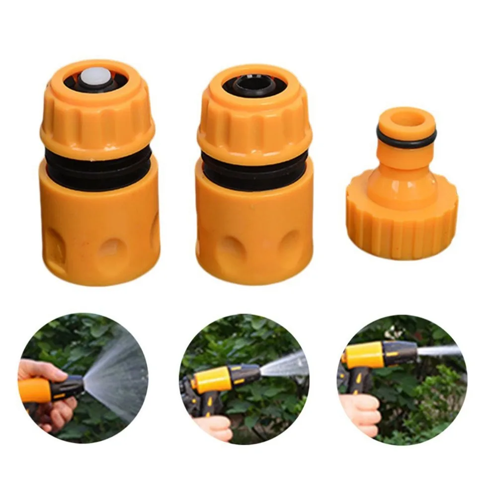 3 шт./компл. универсальный садовый шланг для воды набор фитингов желтый