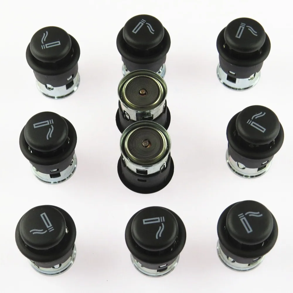 HONGGE Qty 10 OEM автомобильный прикуриватель для Scirocco Golf Passat Polo Sharan Beetle Caddy Eos Amarok Seat Leon 1J0