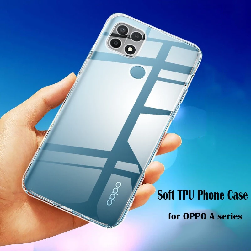 

For OPPO A91 A93S A74 A54 A94 95 A55 A53S A93 A35 Case Soft TPU Phone Case Transparent Silicone Case ShockProof Protective Cover