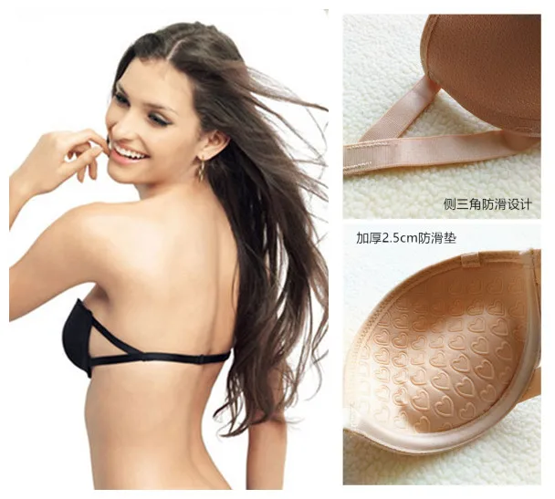 

Strapless Seamless Women's Bra With Thick Material And Non-slip Japanese Style Lace Trim