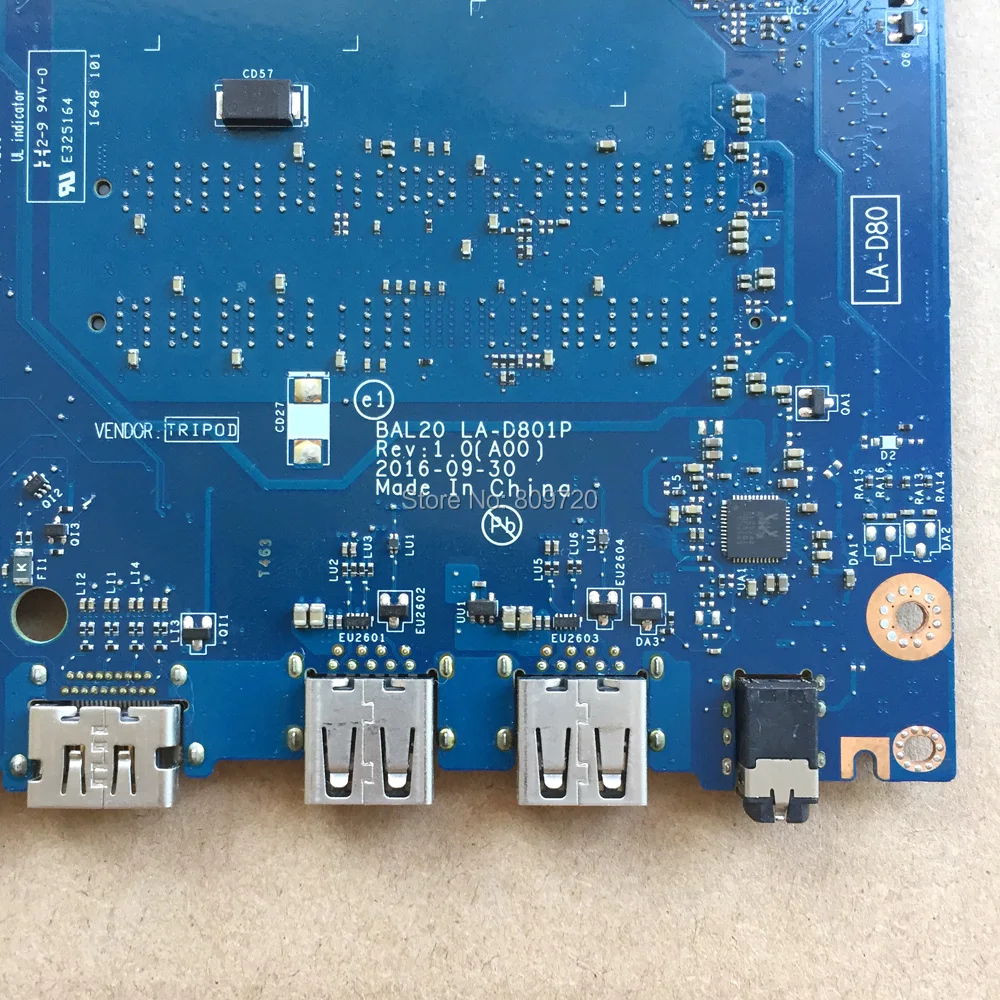 Материнская плата для ноутбука BAL20 LA D801P/02PVGT Y8N7H DDR4 с SR2ZU CN 0Y8N7H 2 5 ГГц Dell Inspiron 5567