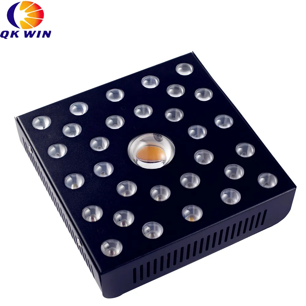 Qkwin high end COB led grow светильник 600 Вт CREE chip 108 ВТ истинная мощность добавить двойной чип