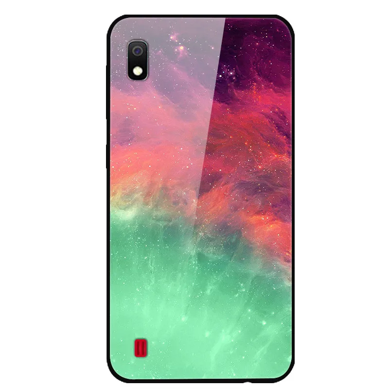 30 Для samsung A10 чехол закаленное стекло твердая задняя крышка для samsung Galaxy A10 A 10 A10S A 10S чехлы для телефонов силикон бампер Coque - Цвет: 30
