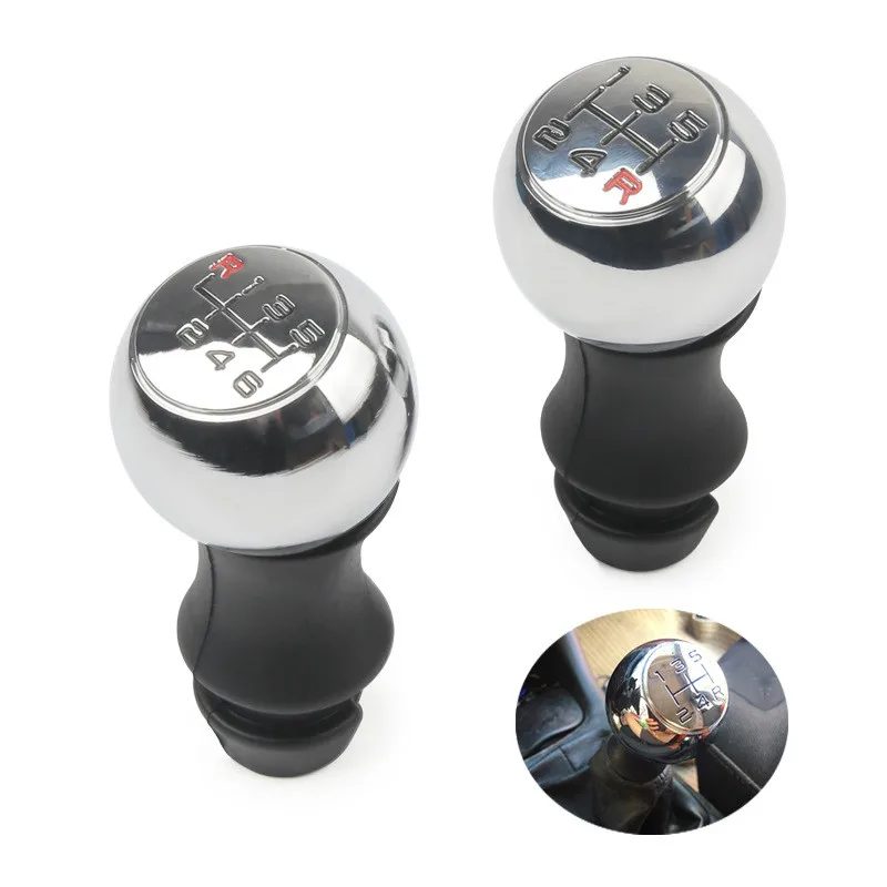 

The car modified gear head is suitable for Peugeot gear head shifting handball electroplating 5 gears