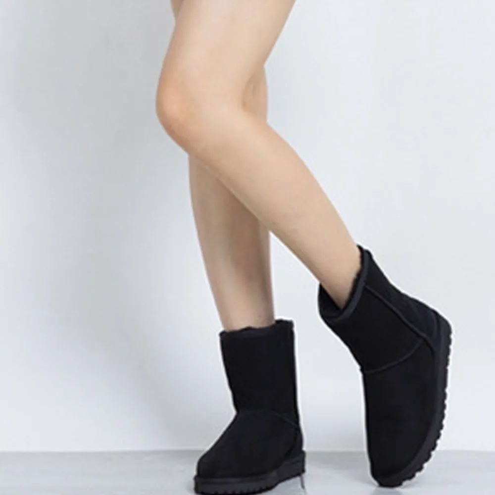 Новые женские зимние сапоги горячая распродажа короткие с подкладкой из