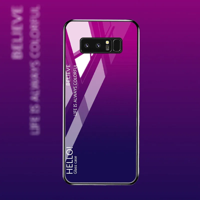 M059 Чехол из закаленного стекла для samsung Galaxy Note 8 10 чехол s Star Space samsung S10 S8 S9 Plus S10e Lite J2 Core Prime Чехлы бампер - Цвет: M059