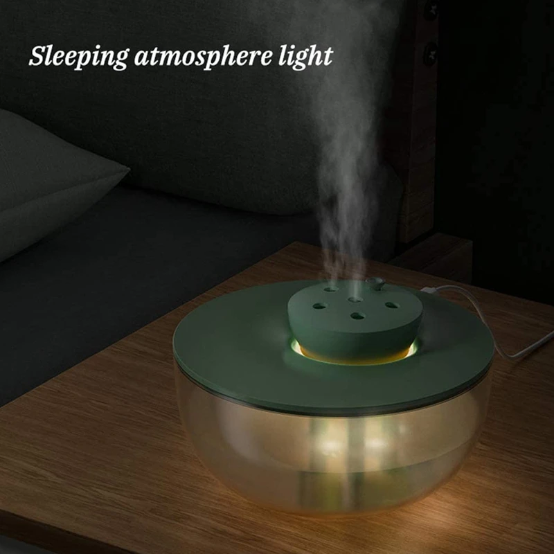 

Mini Air Humidifiers, Portable with 6 Mist Adjustable and Night Light,USB Quiet Personal 1200Ml Aroma Diffuser