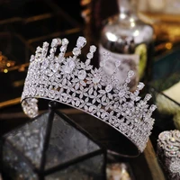 ymor luxury waterdrop bridal hair accessories wedding tiaras and crowns stage awards round queen crown retro mens crown 200