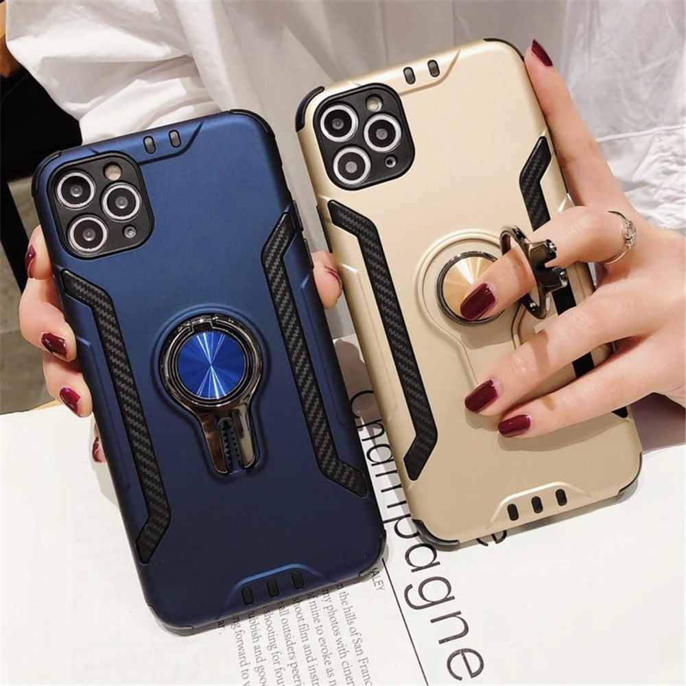 Противоударный армированный чехол для iphone 11 11Pro SE 2020 подставка с кольцом телефона