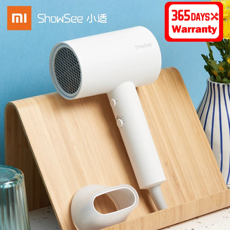 Xiaomi ShowSee отрицательные ионные фен профессиональный уход быстросохнущие волосы