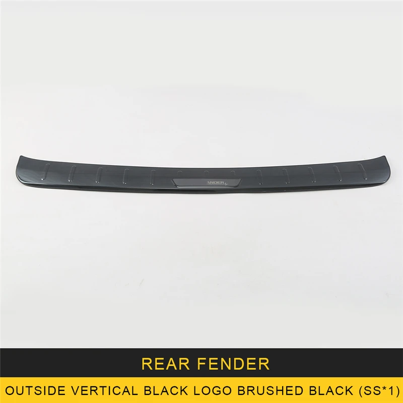 

CAR MANGO Car Styling Rear Door Trunk Bumper Fender Protector Sill Cover Frame Sticker Accessories for Mitsubishi Outlander 2017