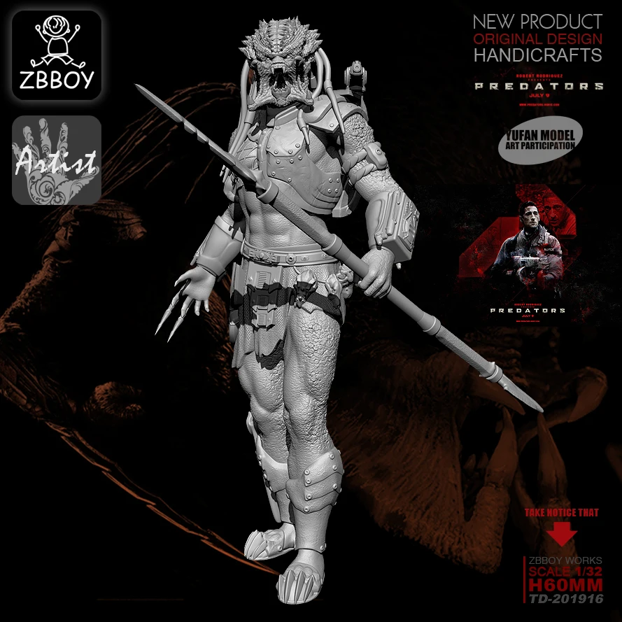 1/32 Predator Iron Warrior полимерный солдат с рисунком в виде воина | Игрушки и хобби