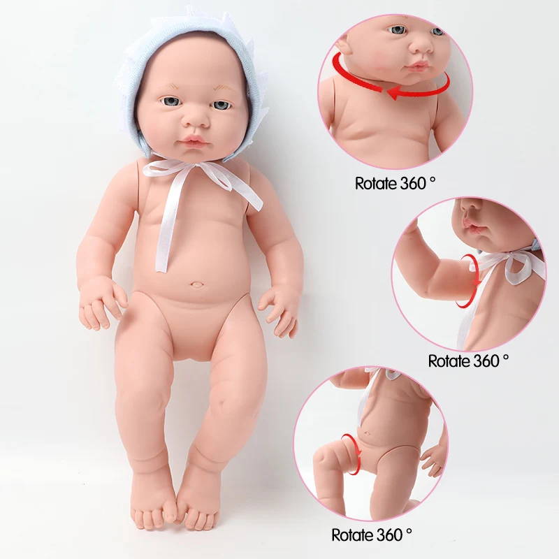 Кукла reborn из длинных волос 40 5 см Реалистичная Мягкая Силиконовая