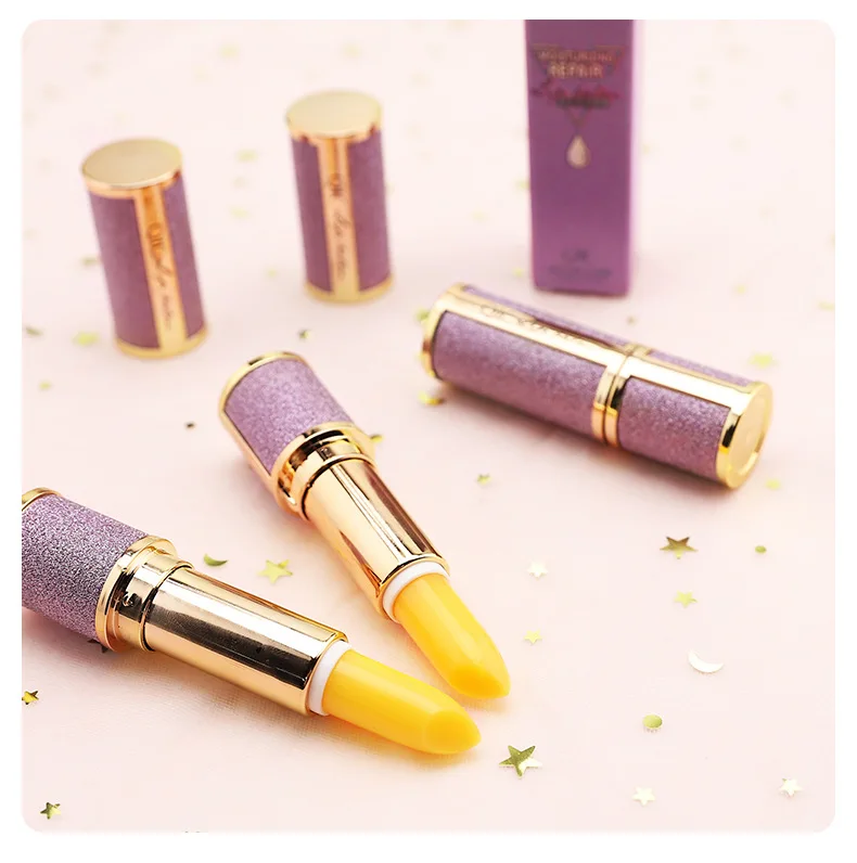 Увлажняющая водостойкая губная помада с изменением температуры вишни на осень и