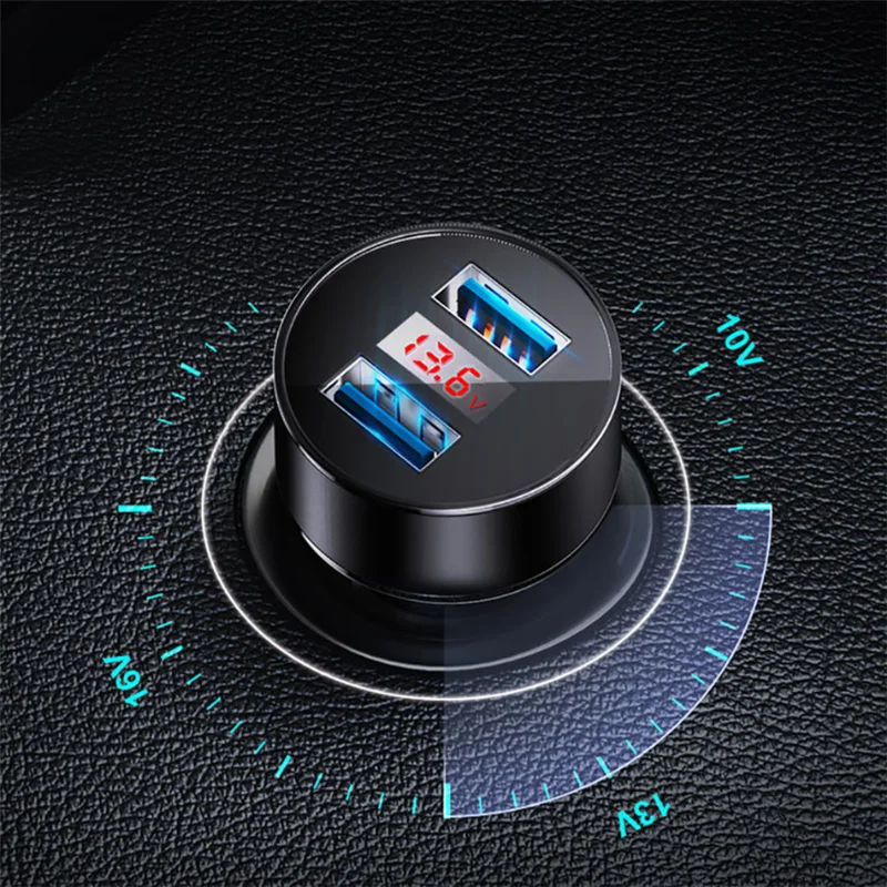 Автомобильное зарядное устройство 2 USB-порта 5 В/3 1 А быстрая зарядка