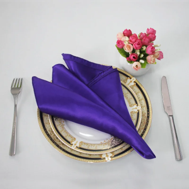100 шт. атласные столовые салфетки 30 х30 см|napkin cloth|satin table napkinstable napkin |
