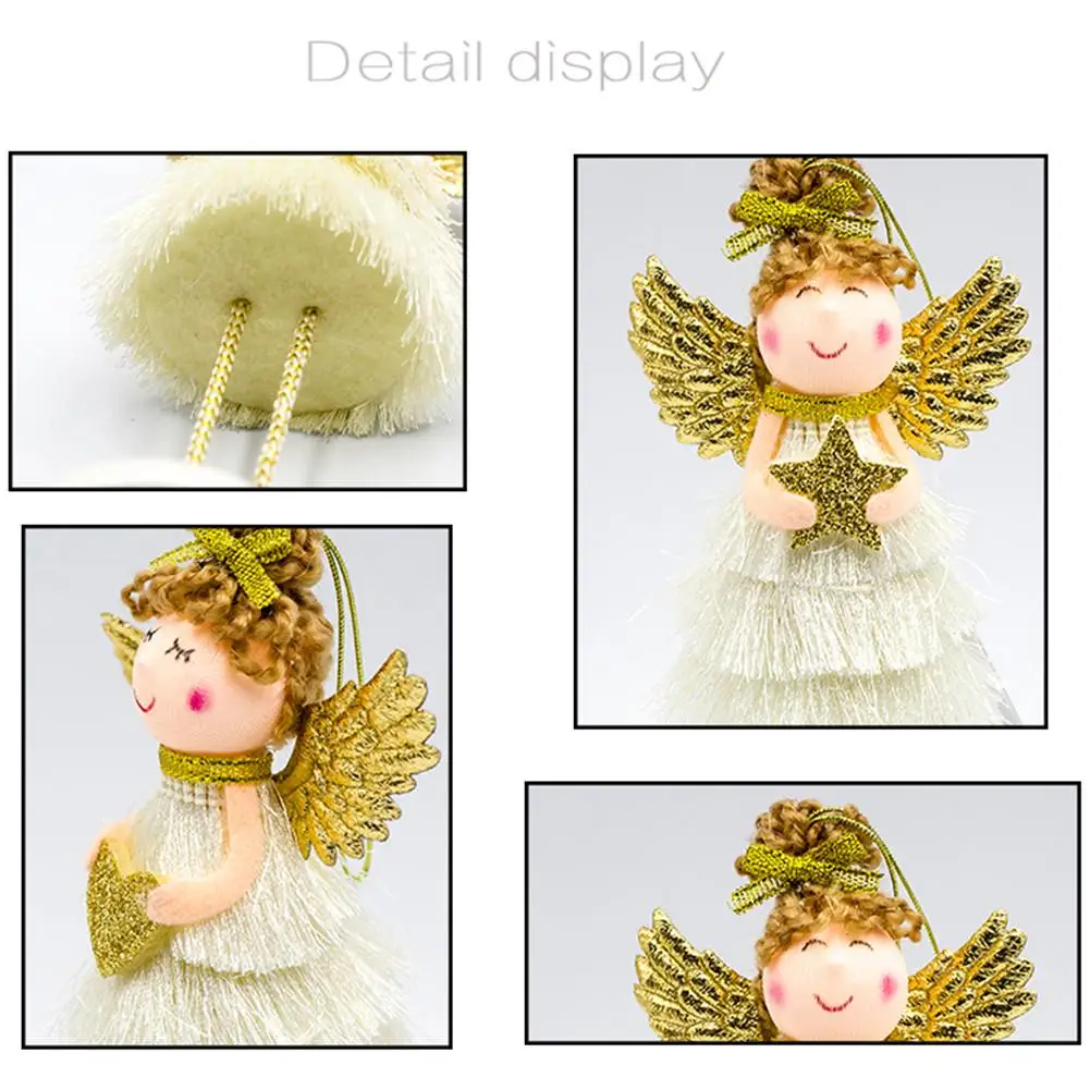 Рождественская Кукла стоячие Крылья Ангела милый ангел плюшевая кукла