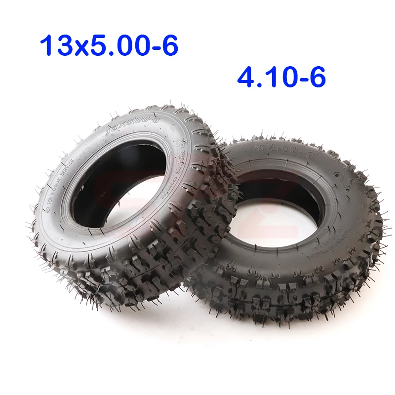 

1PC ATV Go kart MIni Quad 4.10-6 inch 13x5.00-6 tire snowplow tires Snowmobile beach