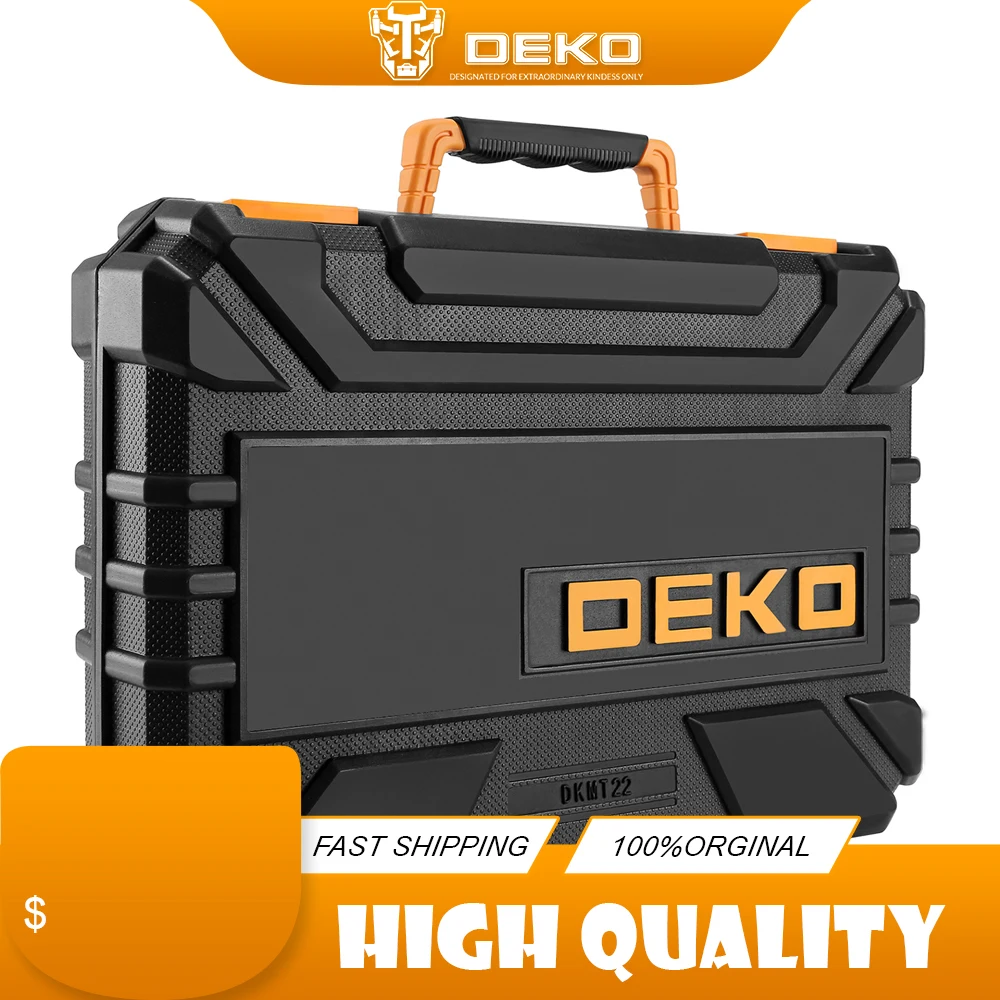 

DEKO 22 Pcs Professional Car Repair Tool Set Auto Ratchet Spanner Screwdriver Socket Mechanics Tools Kit W/ Blow-Molding Box