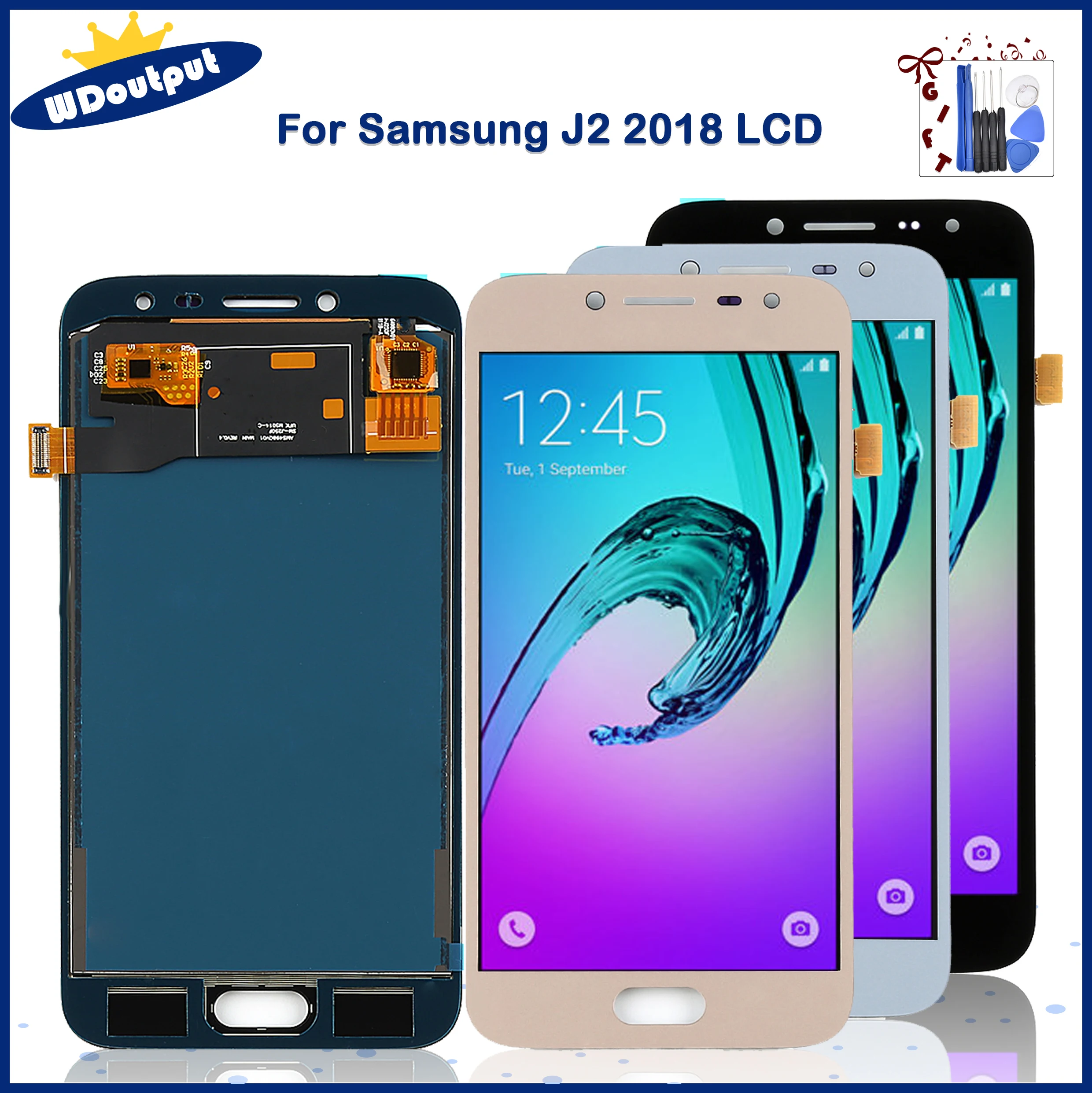 Pantalla LCD de 5,0 pulgadas para Samsung Galaxy J2 pro 2018, montaje de digitalizador con pantalla t&aacute;ctil, reemplazo para Samsung J250 J250F J250G J250F-0