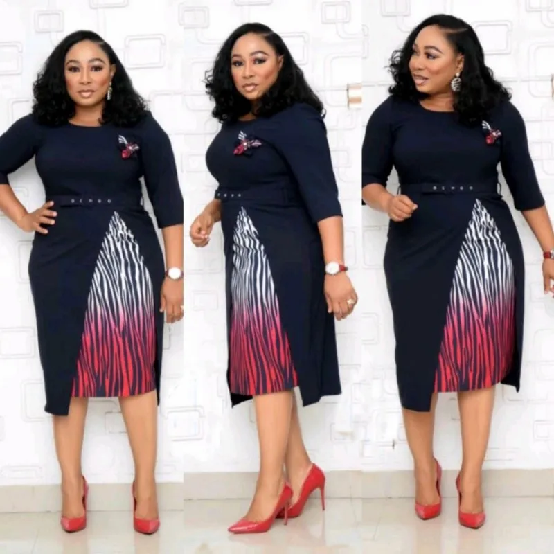 

Комплект из обуви в африканском стиле платья для женщин размера плюс, градиентные, Полосатое платье в стиле пэчворк; С аппликацией; Модная Н...