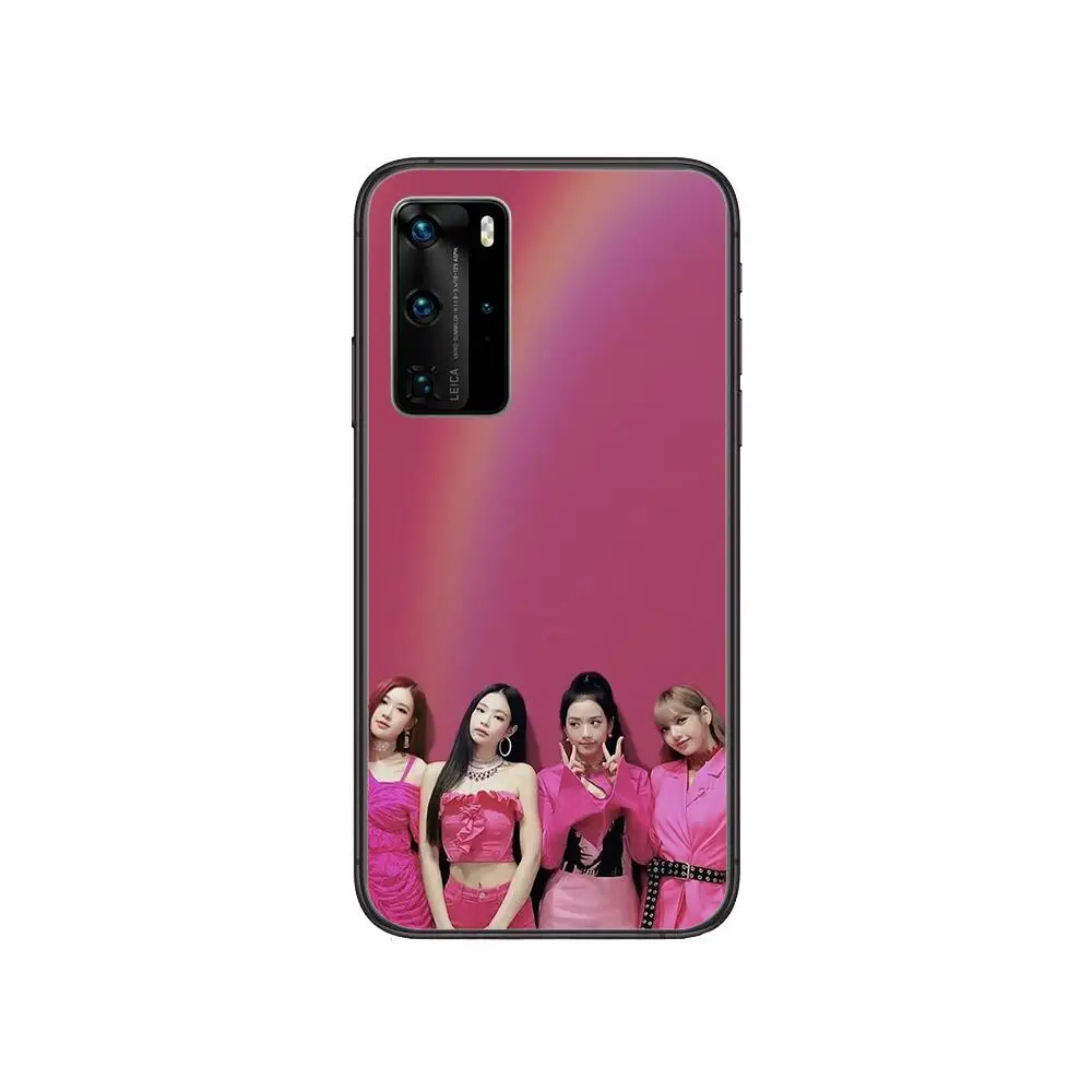 

Singer group blackpinks kpop Clear Phone Case For Huawei Honor 20 10 9 8A 7 5T X Pro Lite 5G Black Etui Coque Hoesjes Comic Fa