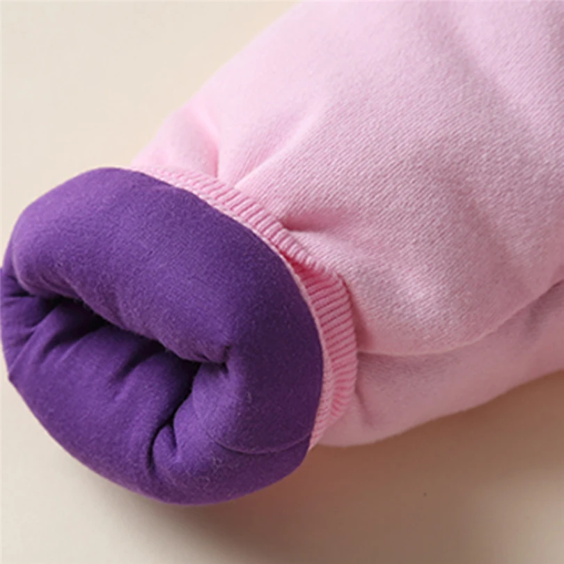 

Baby Girls Hooded Rompers Winter Coats Newborns Cartoon Rabbit Ears Long Sleeve Jumpsuit Thick Snowsuit Zipper Clothes 0-24M A20