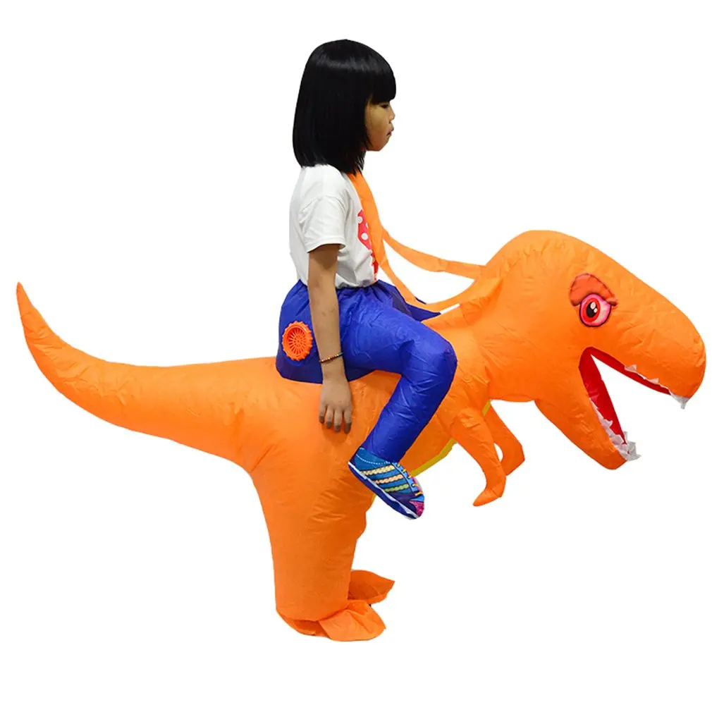 Детский надувной костюм динозавра T-Rex маскарадный для малышей на Хэллоуин