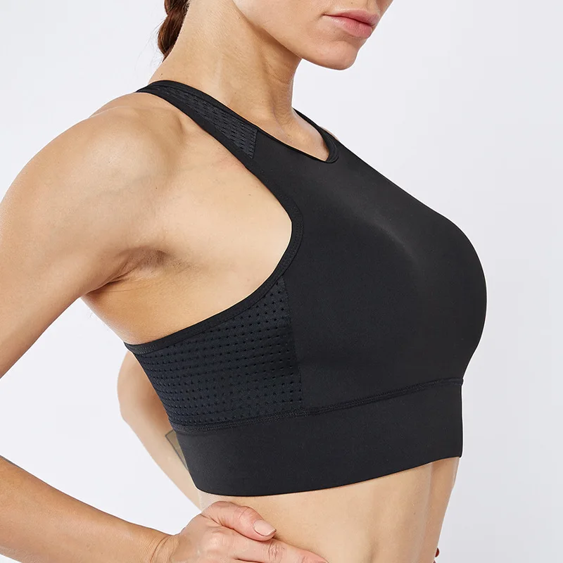 Ударопрочный сексуальный полый спортивный бюстгальтер топ женское нижнее белье