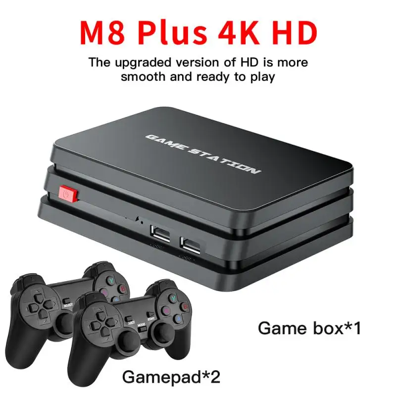 

M8 Plus Video Game Consoles Built-in 10000+/10000+PS Games Home Retro Game Console With Wireless Controller Video Games Stick
