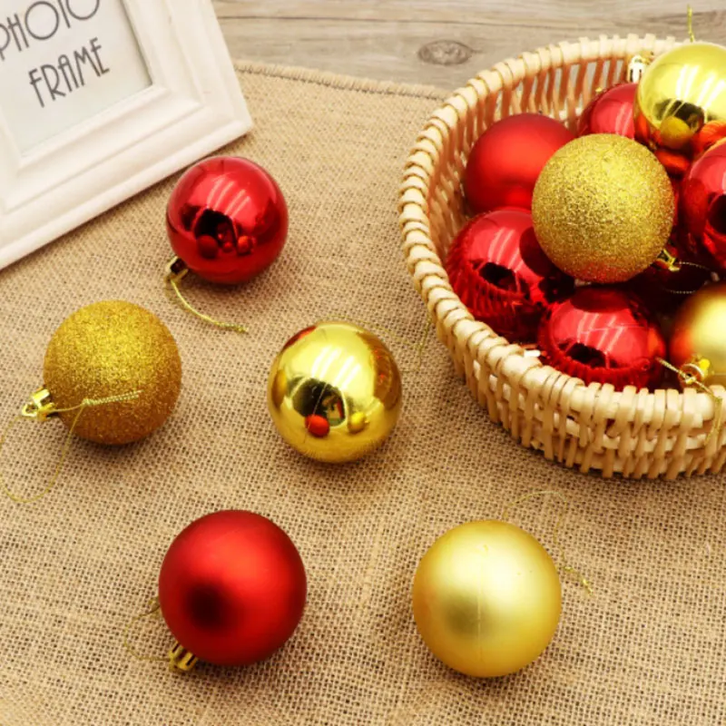 

24pcs/pack mixed colors VC 30/40mm Christmas Decoration Hanging Ornament Ball For Xmas Tree wedding birthday party home decor