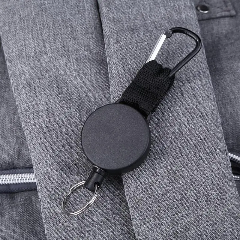 Безопасность анти потеря веревка грабитель Quickdraw выдвижной брелки автоматически