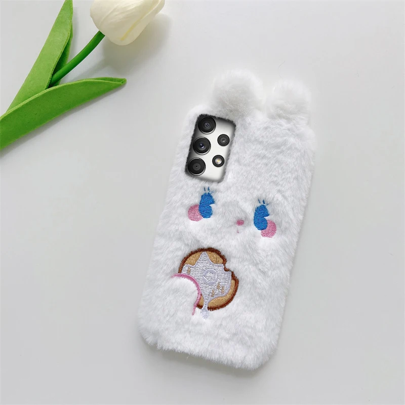 Плюшевый чехол для Samsung Galaxy S21 S20 S10 S10e Lite S9 S8 Plus ультра яркий телефона с рисунком из